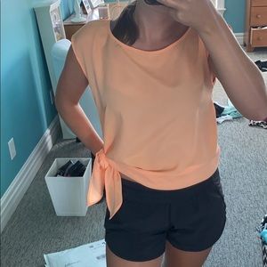 Tangerine Orange Blouse